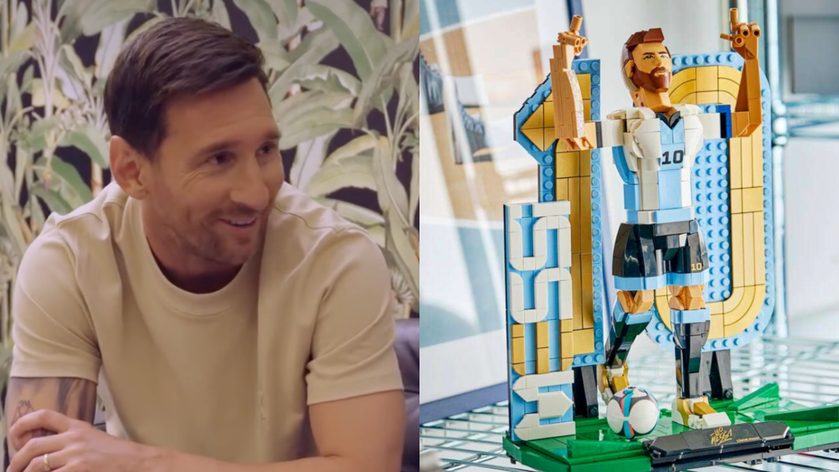 Watch Lionel Messi react to his ‘crazy’ LEGO Editions sets